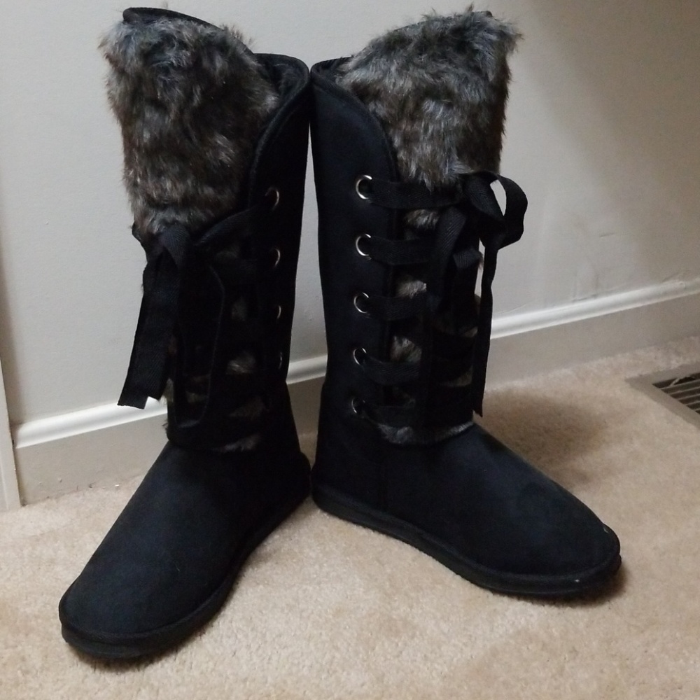Black boots